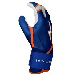 Bruce Bolt PREMIUM PRO NIMMO Long Cuff Batting Gloves: Mets Blue -Baseball Promotions Shop premium pro nimmo series long cuff batting gloves blue gloves brucebolt 716185