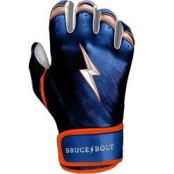 Bruce Bolt PREMIUM PRO NIMMO Short Cuff Batting Gloves: Blue -Baseball Promotions Shop premium pro nimmo series short cuff batting gloves blue gloves brucebolt 720610