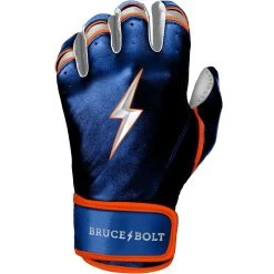 Bruce Bolt PREMIUM PRO NIMMO Short Cuff Batting Gloves: Blue -Baseball Promotions Shop premium pro nimmo series short cuff batting gloves blue gloves brucebolt 759915