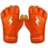 Bruce Bolt PREMIUM PRO Short Cuff Batting Gloves: Orange -Baseball Promotions Shop premium pro short cuff batting gloves orange brucebolt 362485