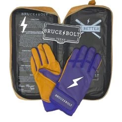 Bruce Bolt PREMIUM PRO Short Cuff Batting Gloves: Purple -Baseball Promotions Shop premium pro short cuff batting gloves purple brucebolt 271484