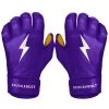 Bruce Bolt PREMIUM PRO Short Cuff Batting Gloves: Purple -Baseball Promotions Shop premium pro short cuff batting gloves purple brucebolt 588698
