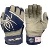 2022 Spiderz PRO Model Batting Gloves: Navy Blue/White -Baseball Promotions Shop pronavywhite